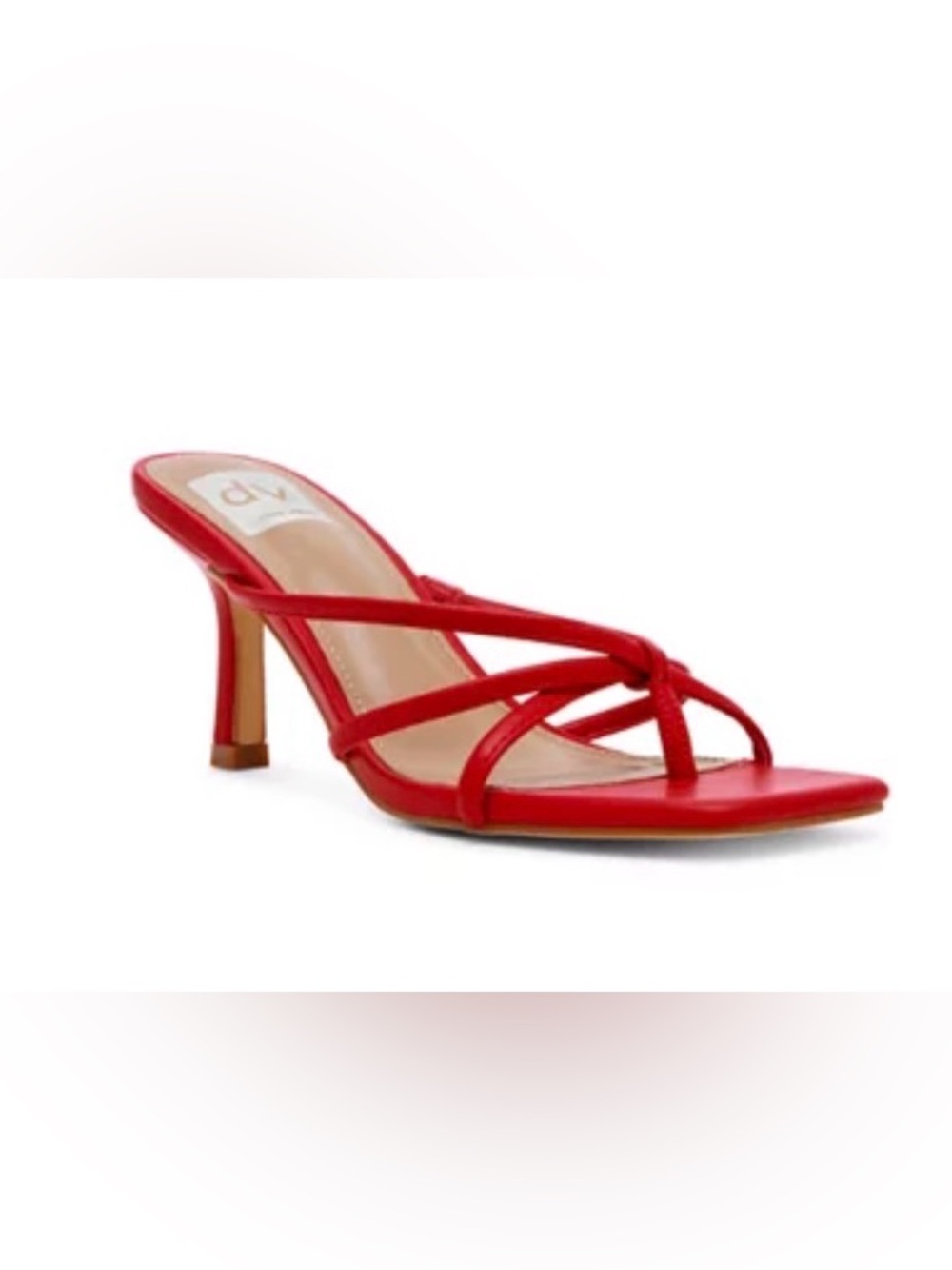NEW DV by Dolce Vita Zini strappy kitten heel in Red Sz 6.5